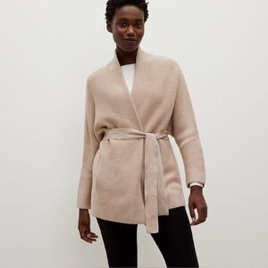 MM Lafleur The Morandi Sweater—Merino Wool in color Almond xs/s